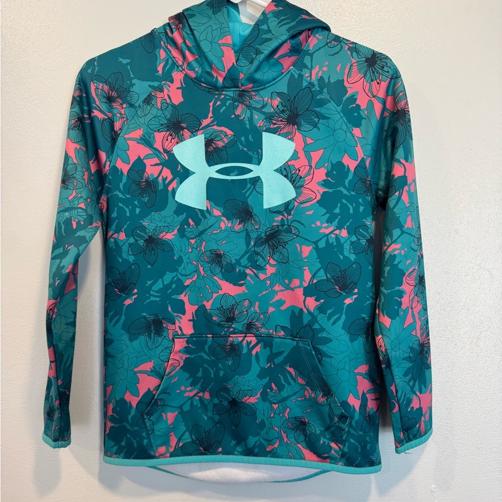 Under Armour Teal and Pink Hoodie
